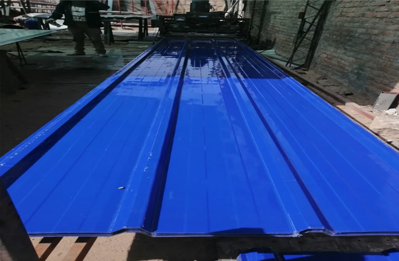 Aluzinc TR4 color azul
