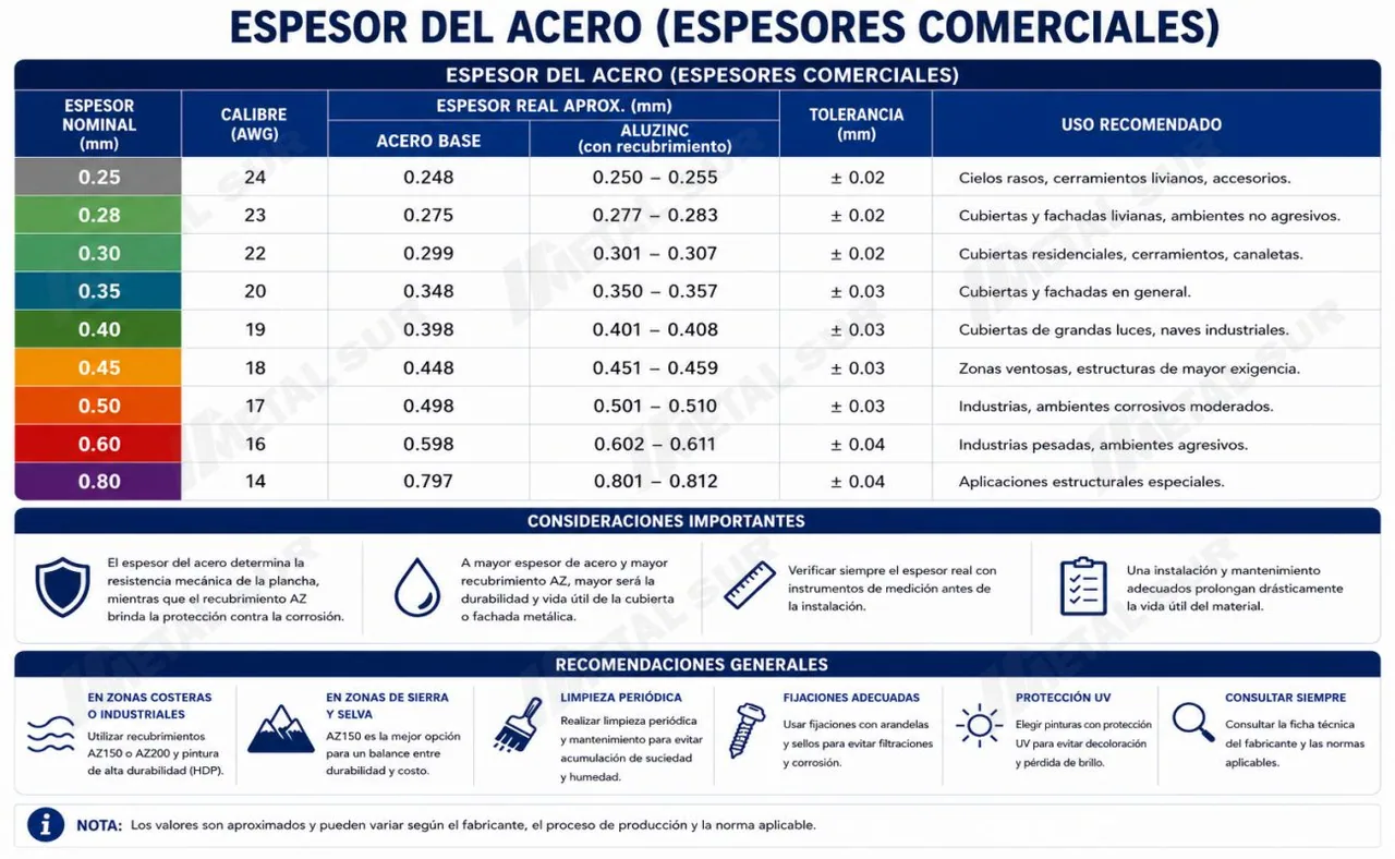 Calidades de Aluzinc 5