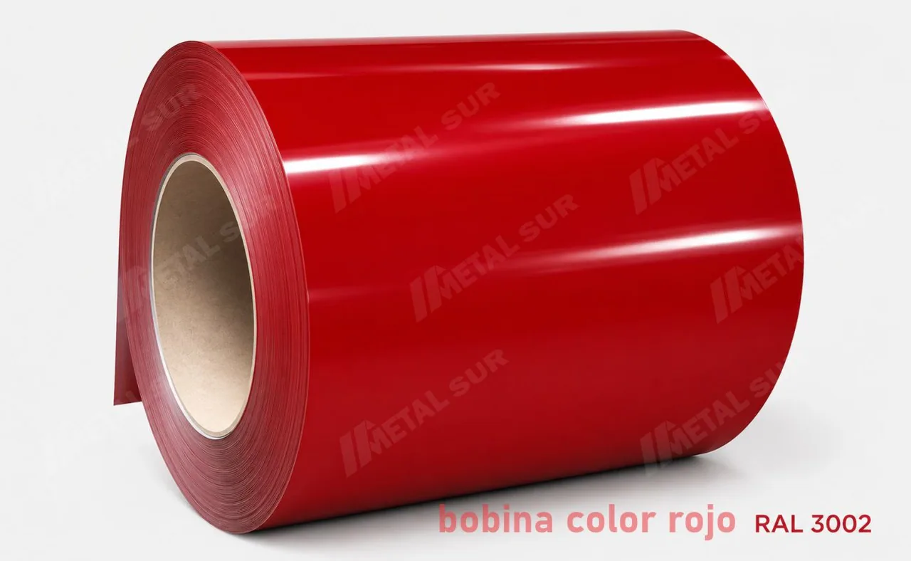 Bobina de Aluzinc prepintado en referencia RAL 3002