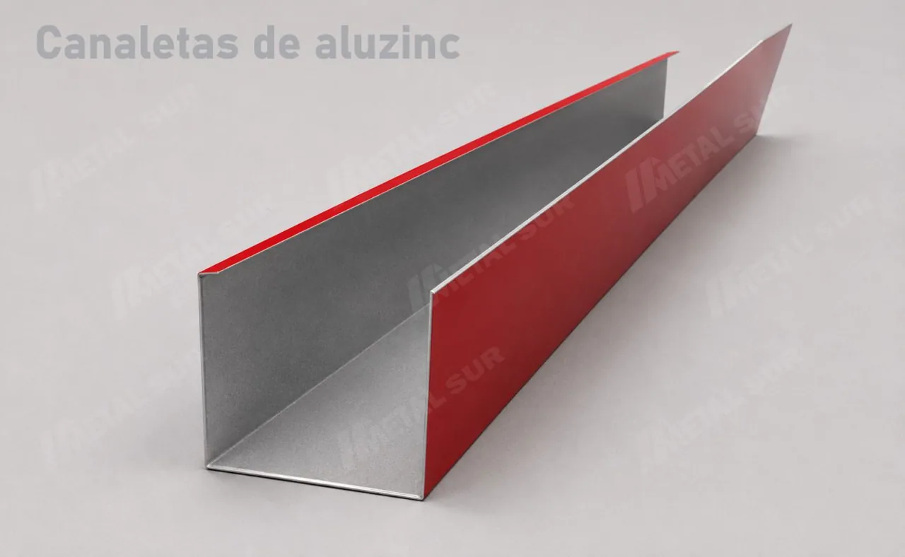 Canaleta estándar de Aluzinc fabricada a medida