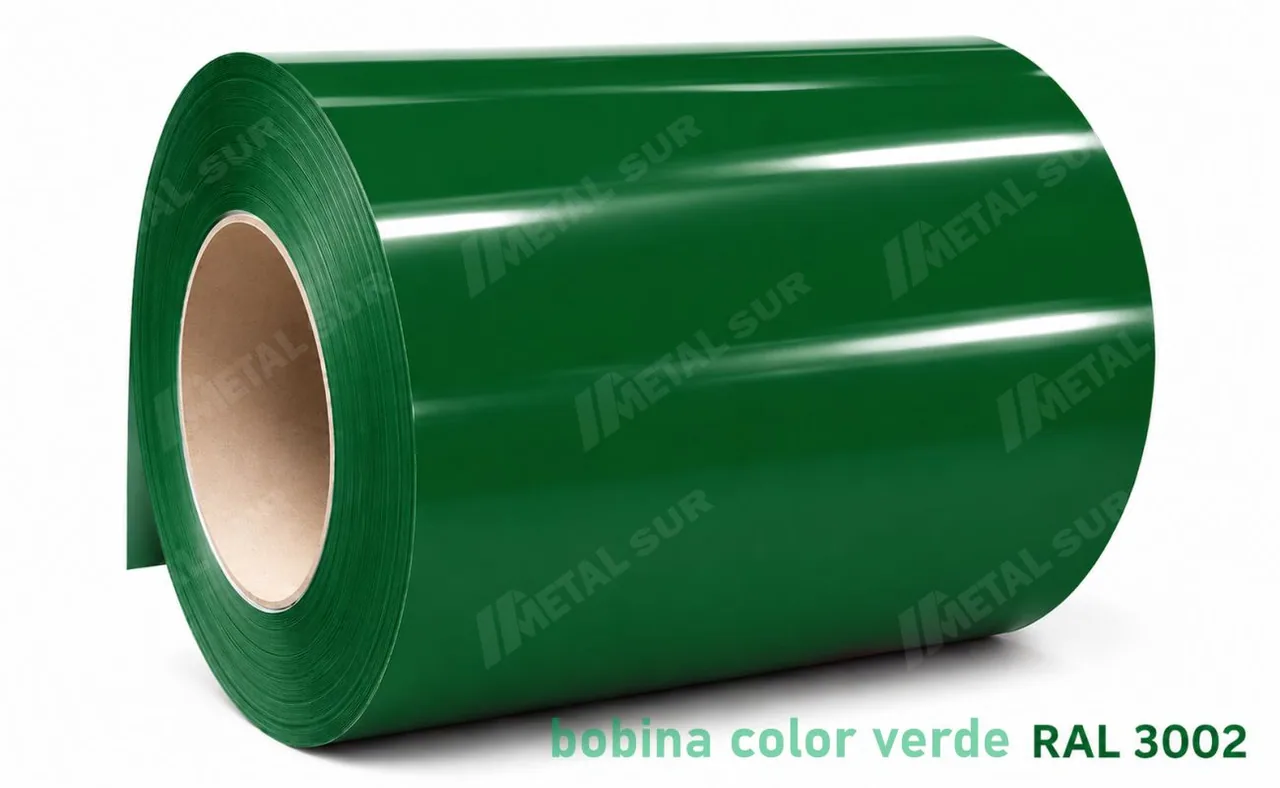 Bobina de Aluzinc prepintado verde RAL 6002