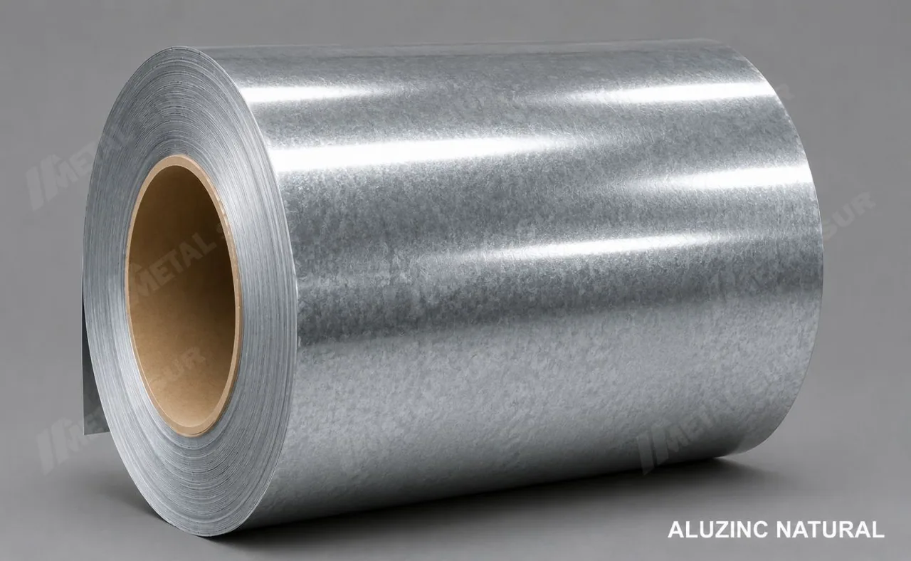 Bobina de Aluzinc natural disponible para transformación