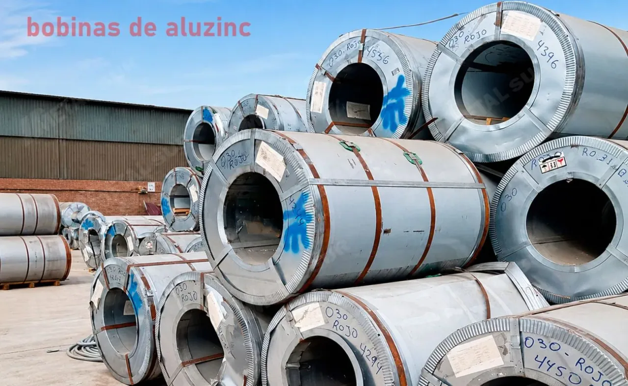 Bobinas preparadas para transformación en productos de Aluzinc