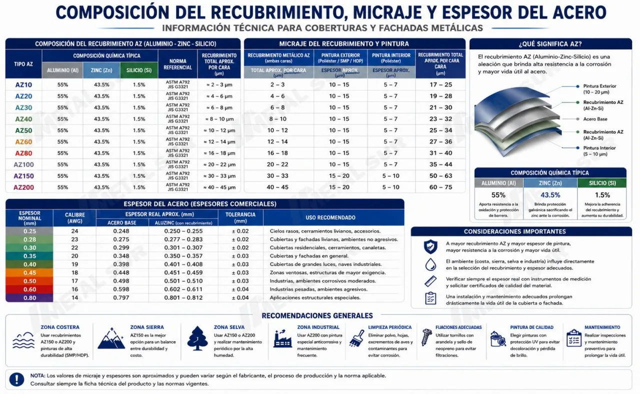 Calidades de Aluzinc 2